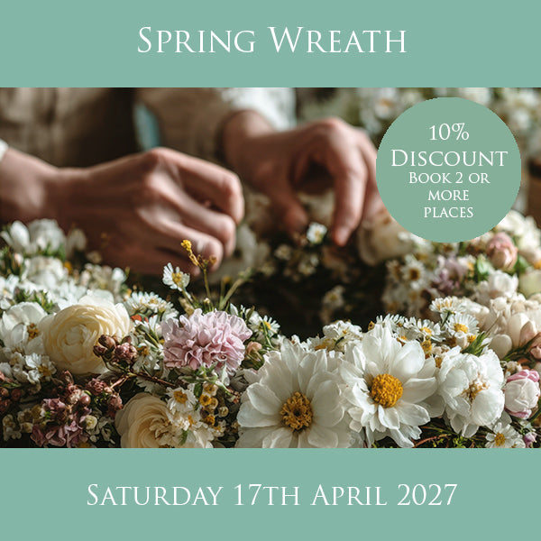 Spring Wreath Workshop | March 2027 – The Cambridge Flower School